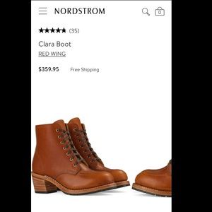 Clara red wing boot 8.5